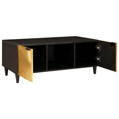 vidaXL Coffee Table Black and Gold 100 x 54 x 40 cm Engineered Wood 2