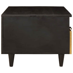 vidaXL Coffee Table Black and Gold 40 x 33 x 46 cm Engineered Wood 4