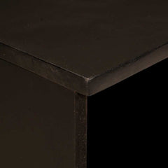 vidaXL TV Cabinet Black and Gold 100 x 33 x 46 cm Engineered Wood 6