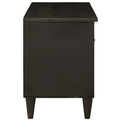 vidaXL TV Cabinet Black and Gold 80 x 33 x 46 cm Engineered Wood 4