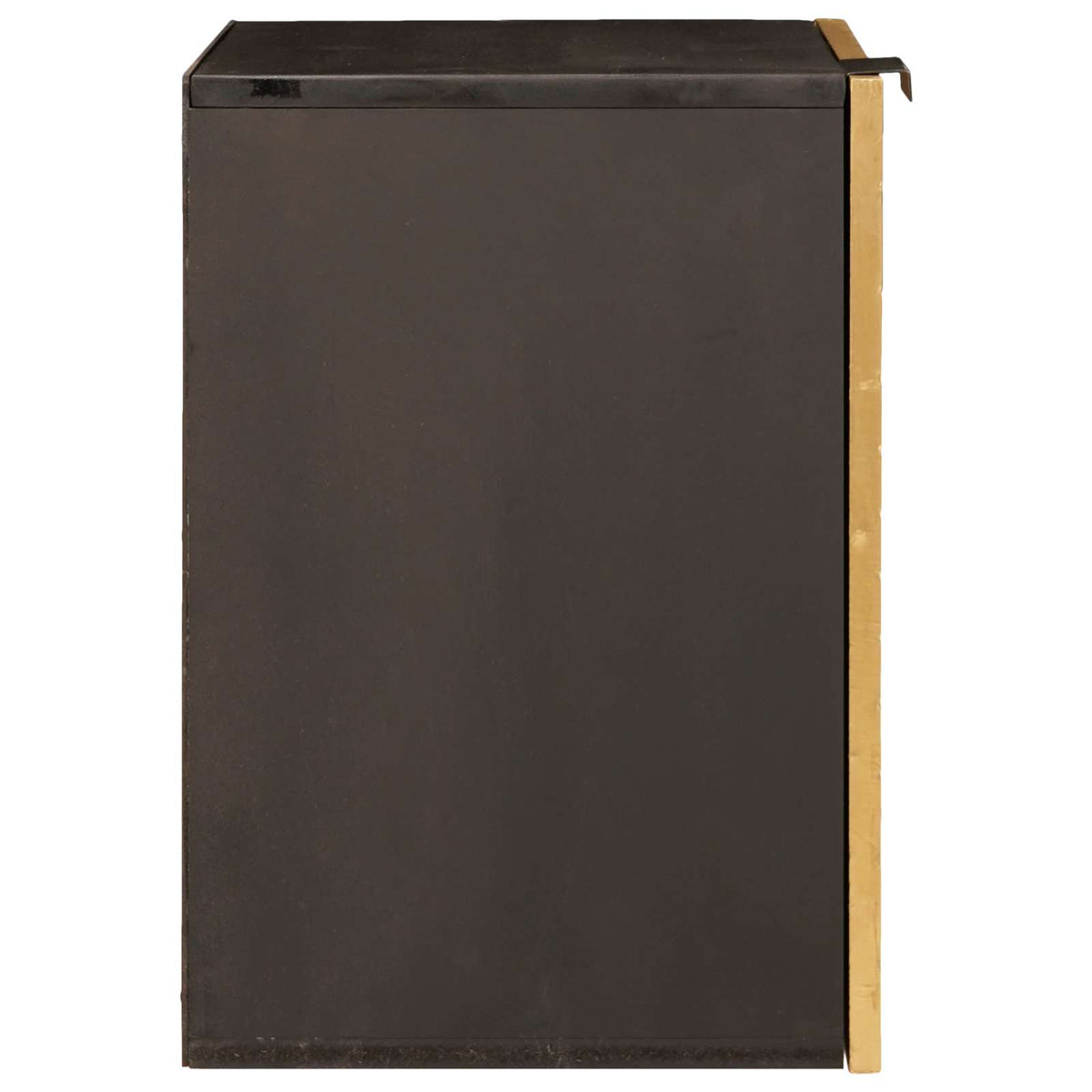 vidaXL Bathroom Cabinet with Shelf Black and Gold 38 x 33 x 48 cm 4