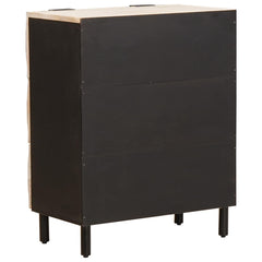 vidaXL Sideboard 60 x 33 x 75 cm Solid Mango Wood White Wash Finish 5