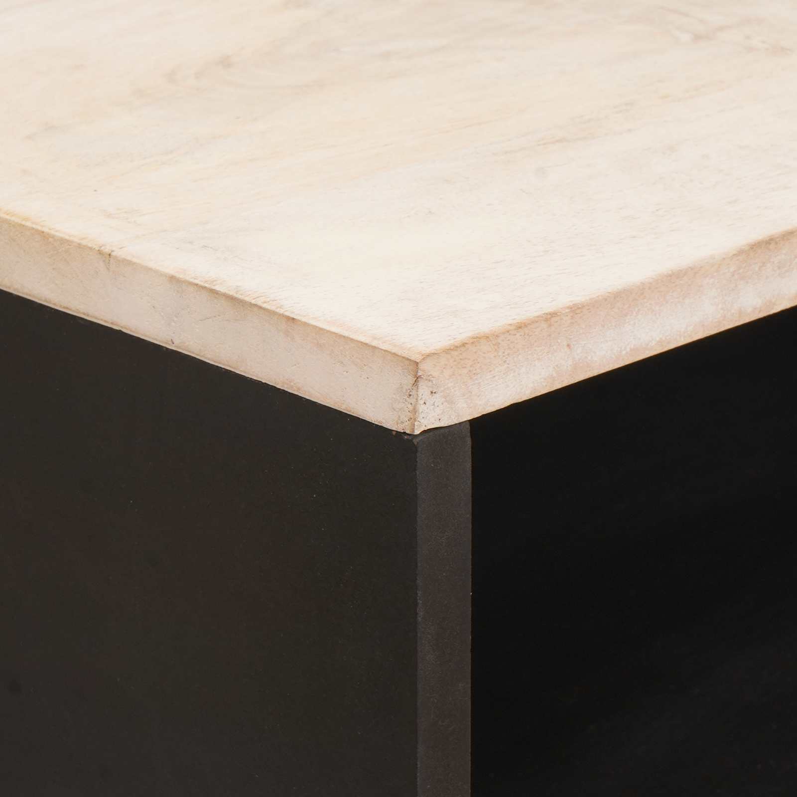 vidaXL Bedside Cabinet White 50 x 33 x 62 cm Solid Mango Wood 6