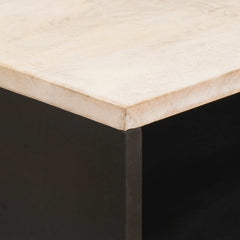 vidaXL Bedside Cabinet White 50 x 33 x 62 cm Solid Mango Wood 6
