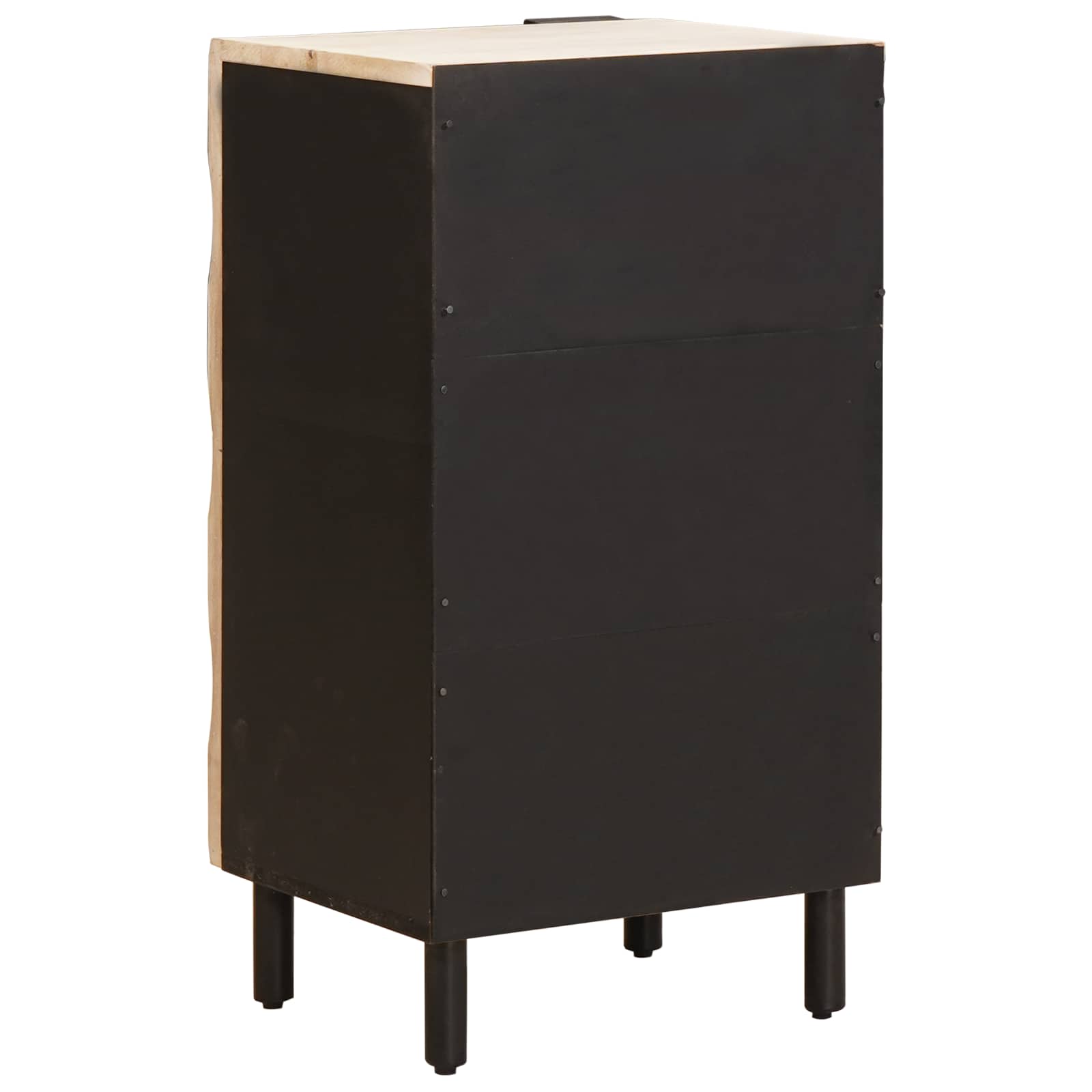 vidaXL Sideboard White Wash Finish 40 x 33 x 75 cm Solid Mango Wood 5