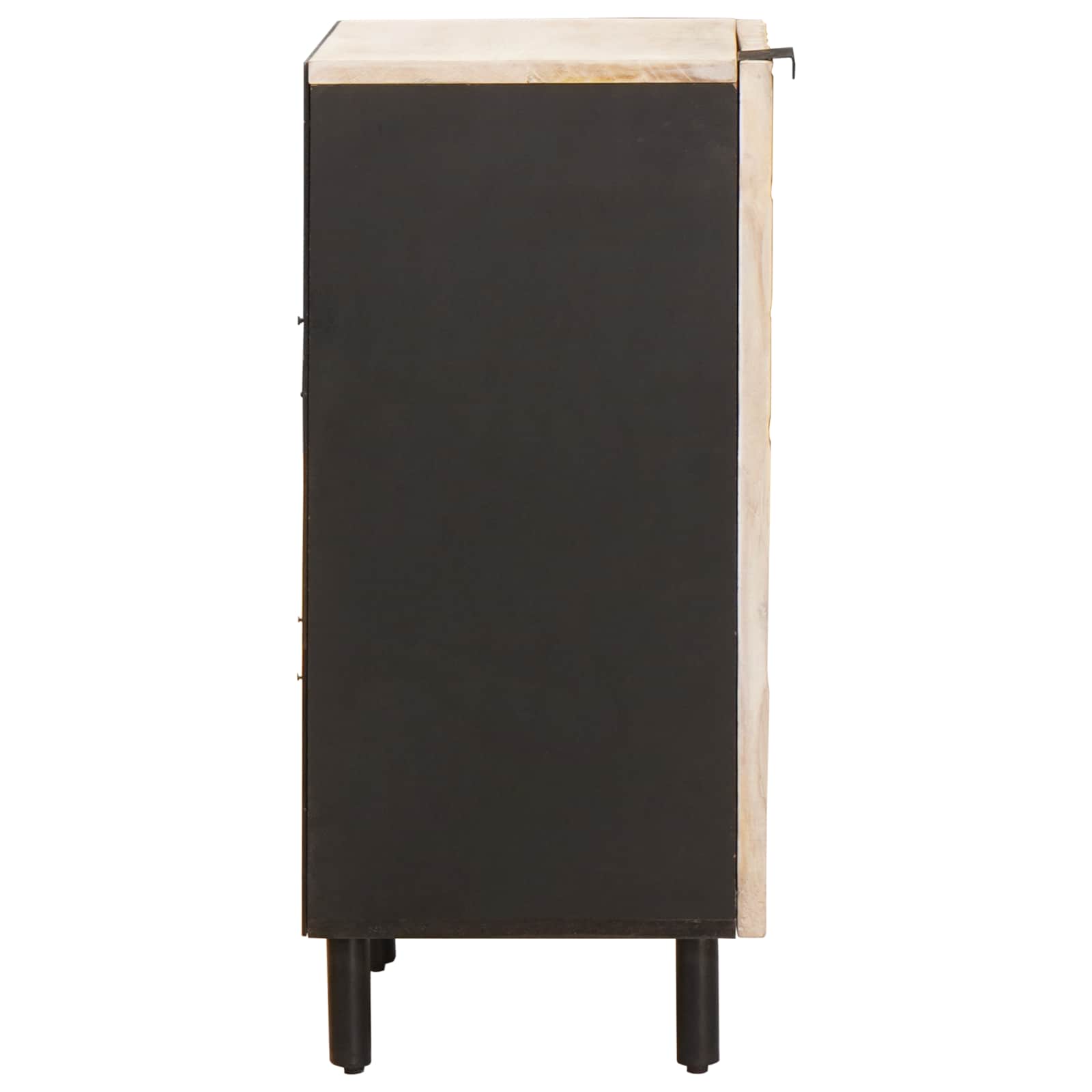 vidaXL Sideboard White Wash Finish 40 x 33 x 75 cm Solid Mango Wood 4