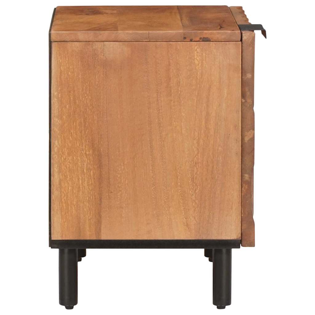 vidaXL Bedside Cabinet Brown 40 x 33 x 46 cm Solid Mango Wood 4