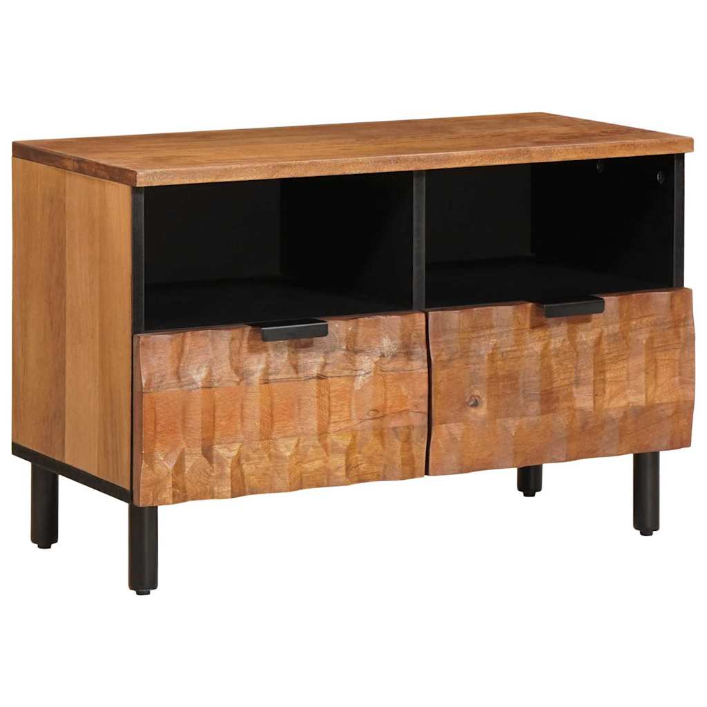 TV Cabinet Solid Mango Wood in a Acacia Brown Finish