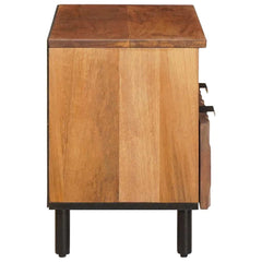 vidaXL TV Cabinet Acacia Brown Finish 70 x 33 x 46 cm Solid Mango Wood 4