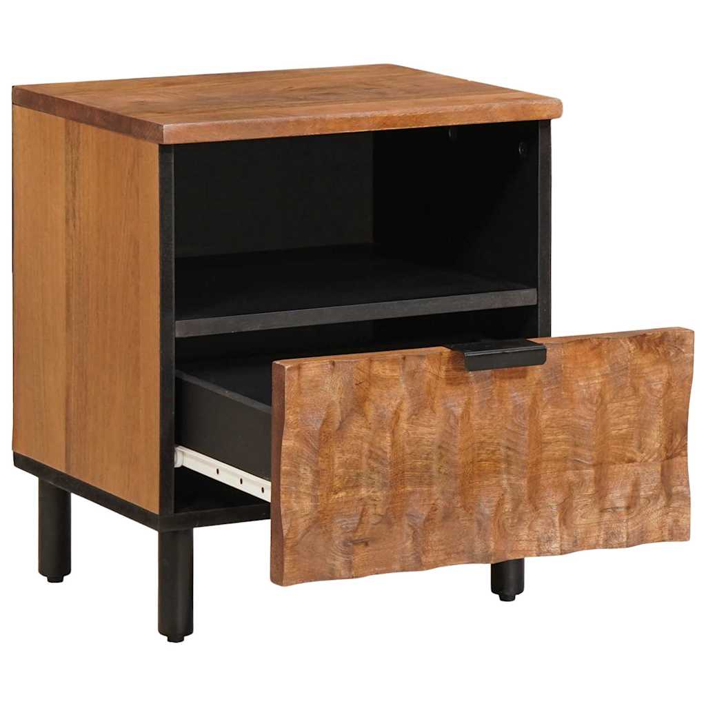 vidaXL Bedside Cabinet Brown 40 x 33 x 46 cm Solid Mango Wood 2