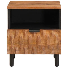 vidaXL Bedside Cabinet Brown 40 x 33 x 46 cm Solid Mango Wood 3