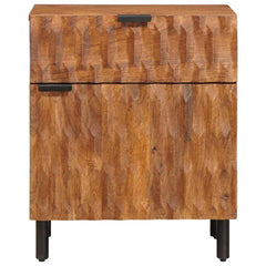 vidaXL Bedside Cabinet Brown 50 x 33 x 60 cm Solid Mango Wood 3