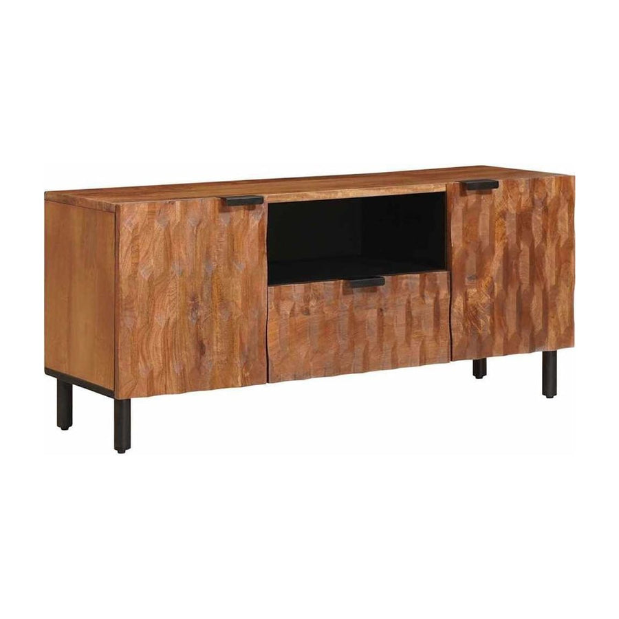 TV Cabinet with Drawer Acacia Brown Finish