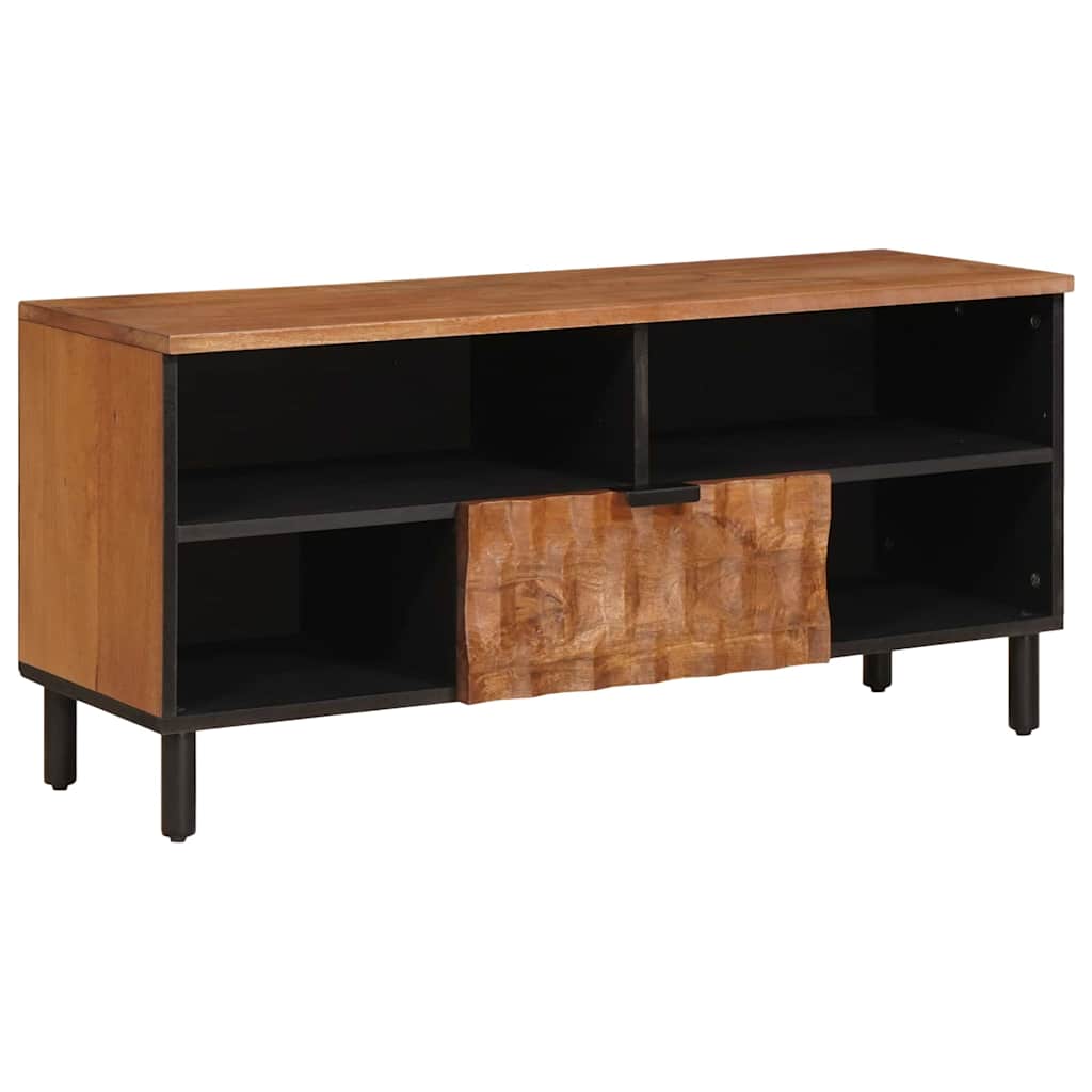 TV Cabinet with Drawer Acacia Brown Finish
