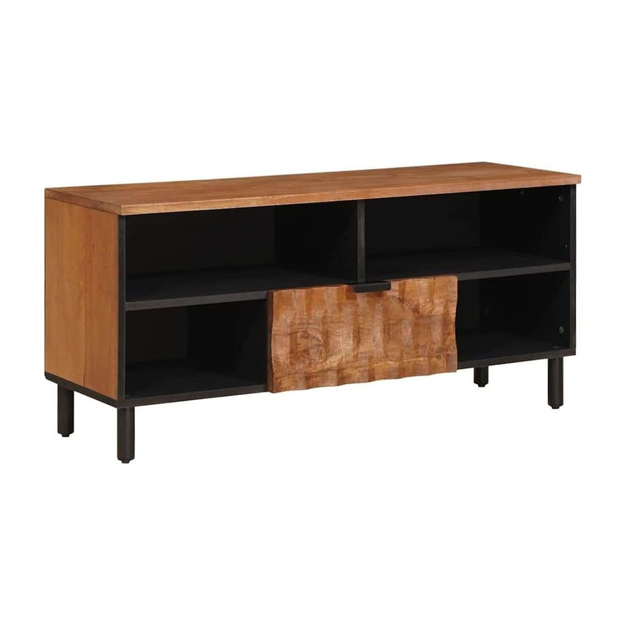 TV Cabinet with Drawer Acacia Brown Finish
