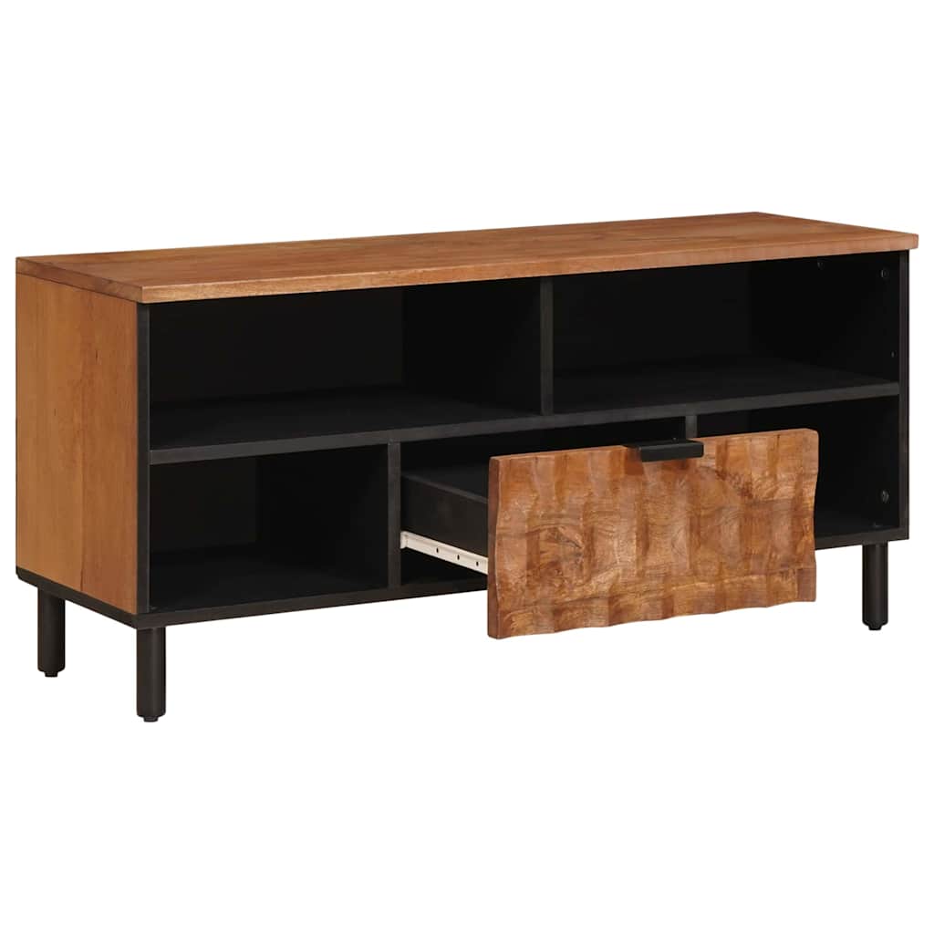 TV Cabinet with Drawer 100 x 33 x 46 cm Acacia brown finish
