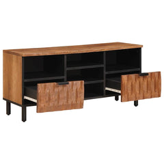 vidaXL TV Cabinet with Drawer Acacia Brown Finish 100 x 33 x 46 cm 2