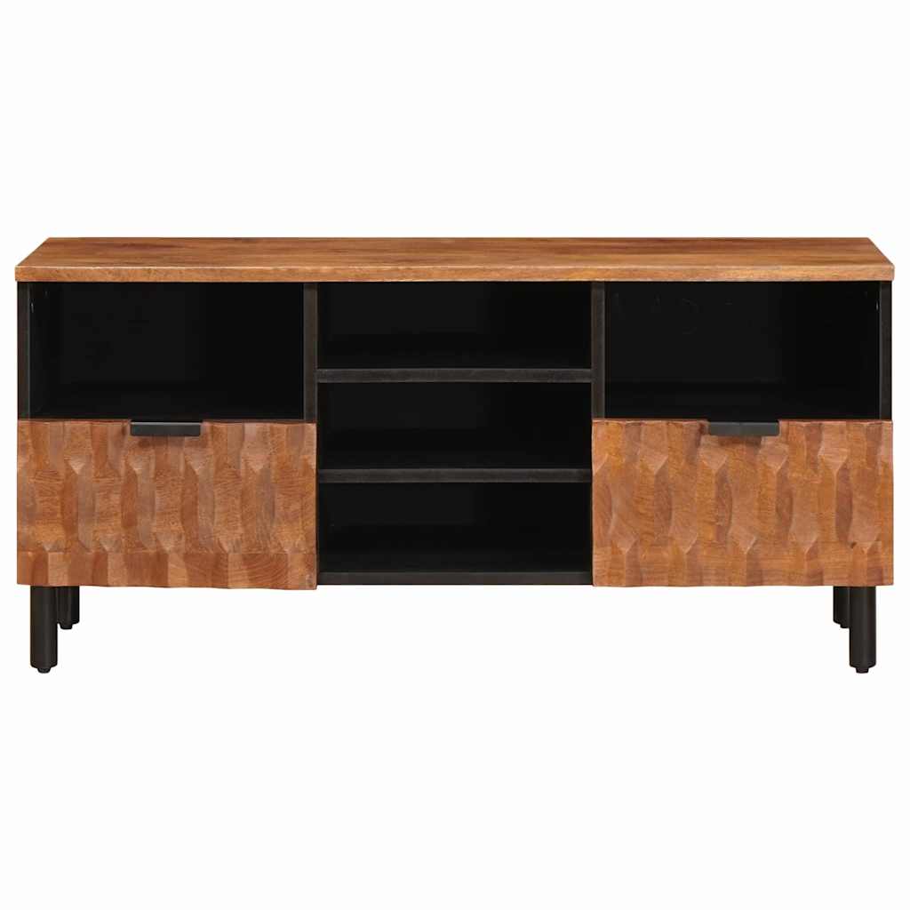 vidaXL TV Cabinet with Drawer Acacia Brown Finish 100 x 33 x 46 cm 3