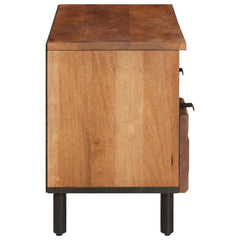 vidaXL TV Cabinet with Drawer Acacia Brown Finish 100 x 33 x 46 cm 4