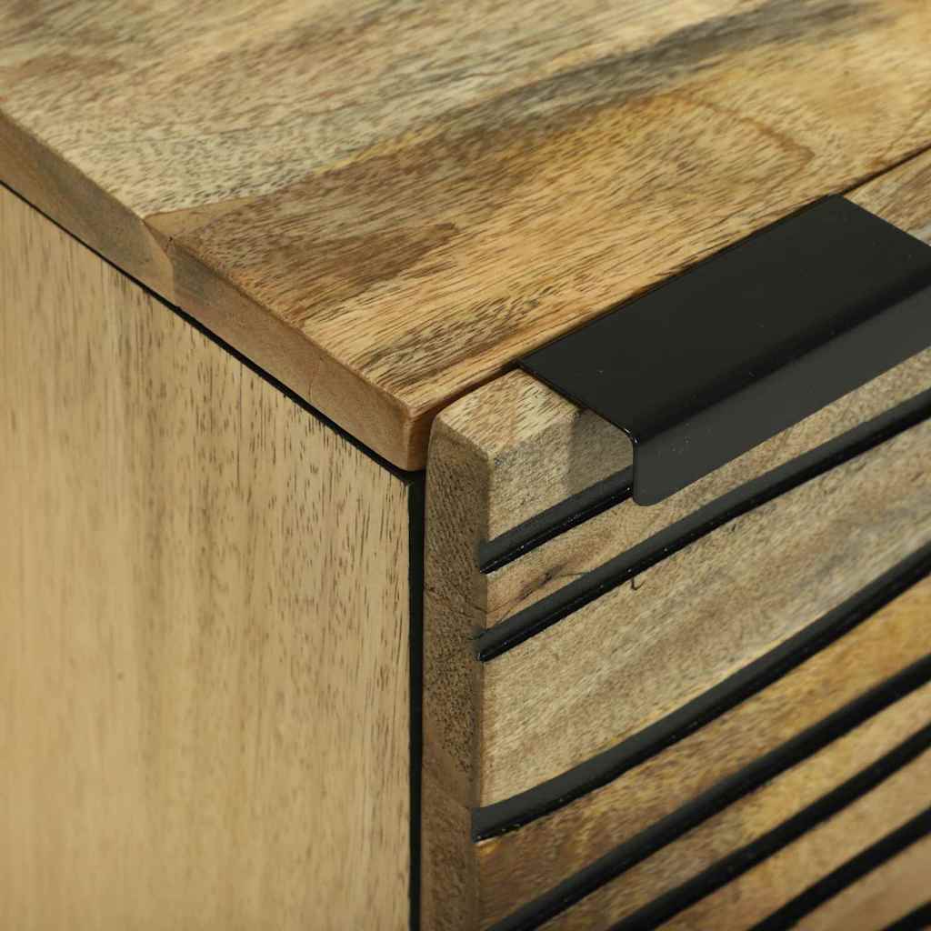 vidaXL Bedside Cabinet Natural 40 x 33 x 46 cm Engineered Wood 6