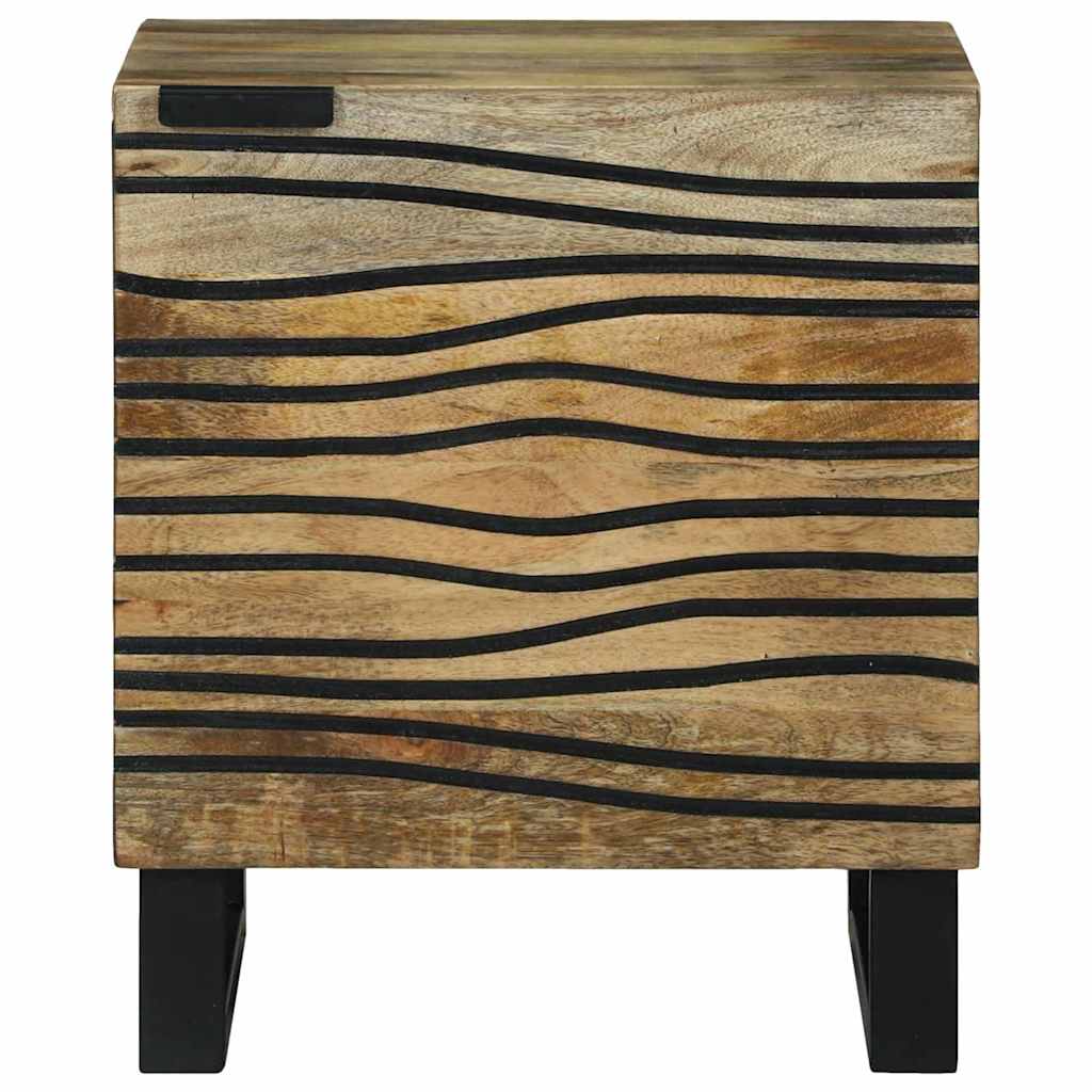 vidaXL Bedside Cabinet Natural 40 x 33 x 46 cm Engineered Wood 3
