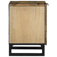 vidaXL Bedside Cabinet Natural 40 x 33 x 46 cm Engineered Wood 4