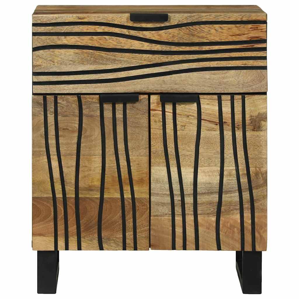 vidaXL Bedside Cabinet Natural 50 x 33 x 60 cm Engineered Wood 3
