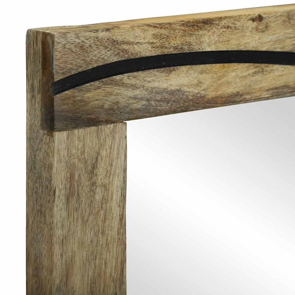 vidaXL Bathroom Mirror Natural 50 x 2.5 x 70 cm Rectangular 4