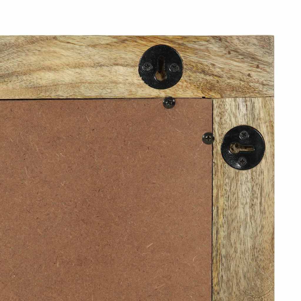 vidaXL Bathroom Mirror Natural 50 x 2.5 x 70 cm Rectangular 6
