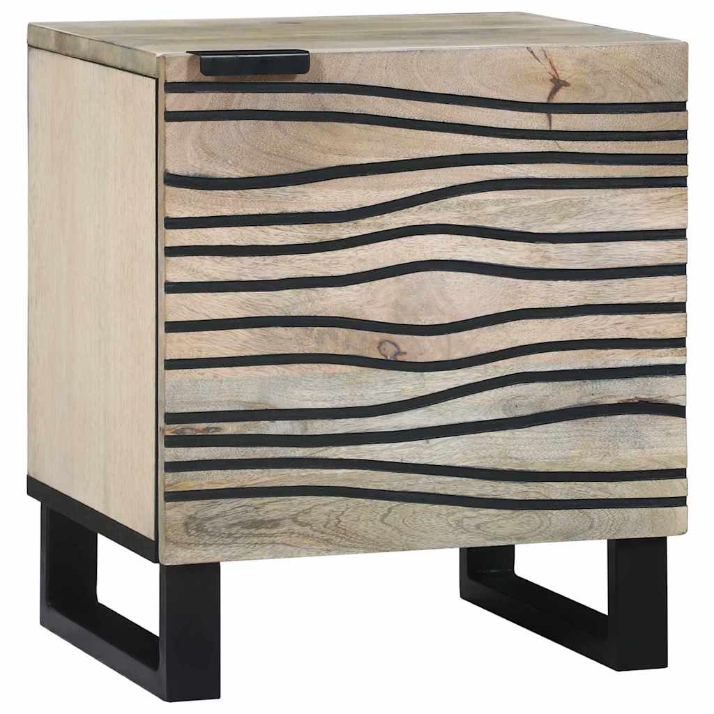 vidaXL Bedside Cabinet White 40 x 33 x 46 cm Engineered Wood 1