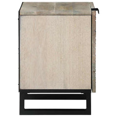 vidaXL Bedside Cabinet White 40 x 33 x 46 cm Engineered Wood 4