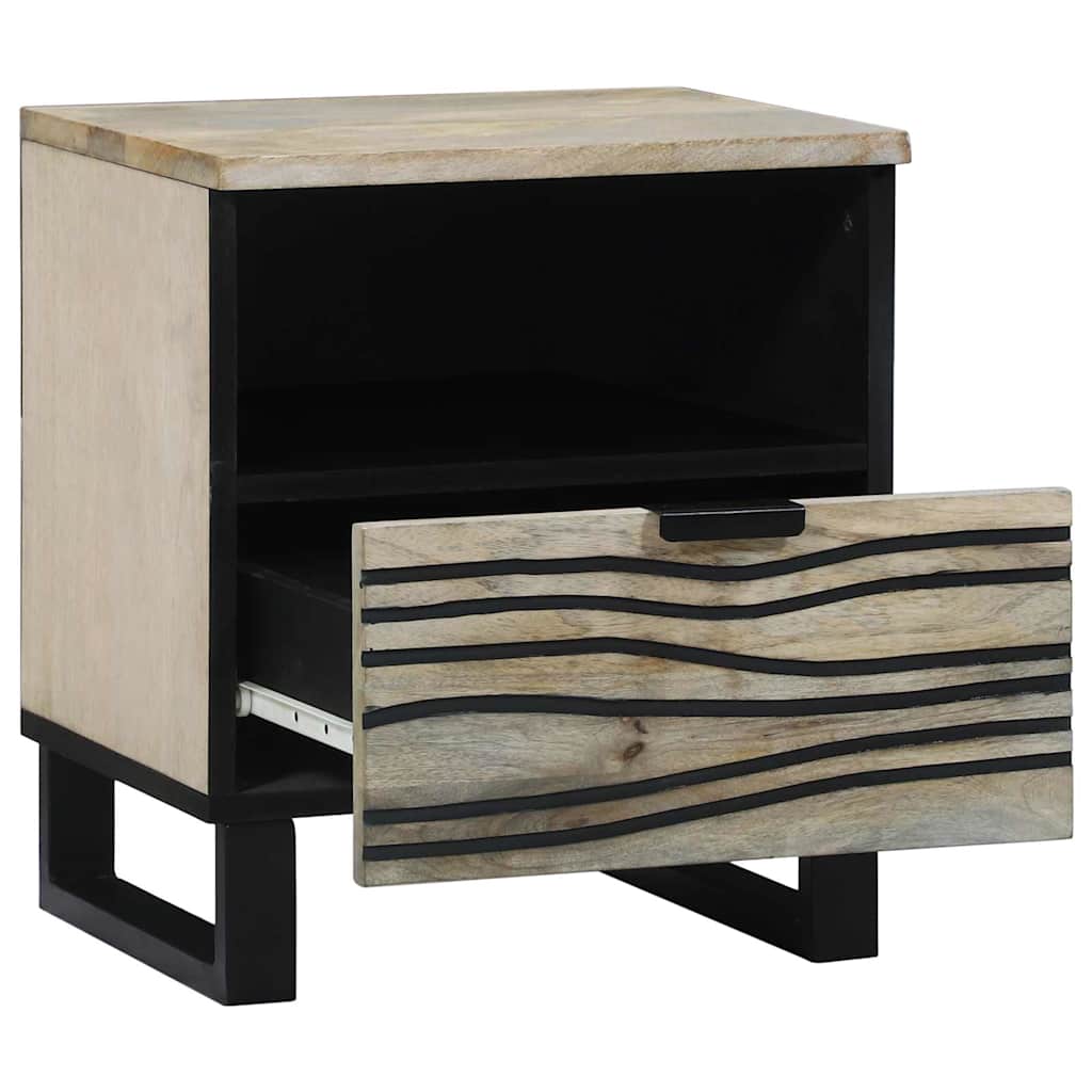 vidaXL Bedside Cabinet White 40 x 33 x 46 cm Engineered Wood 2