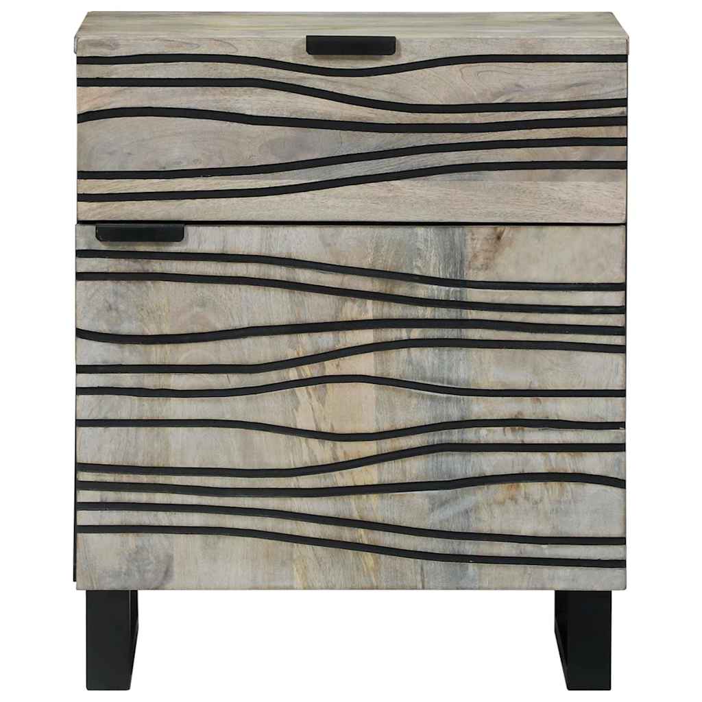 vidaXL Bedside Cabinet White 50 x 33 x 60 cm Engineered Wood 3