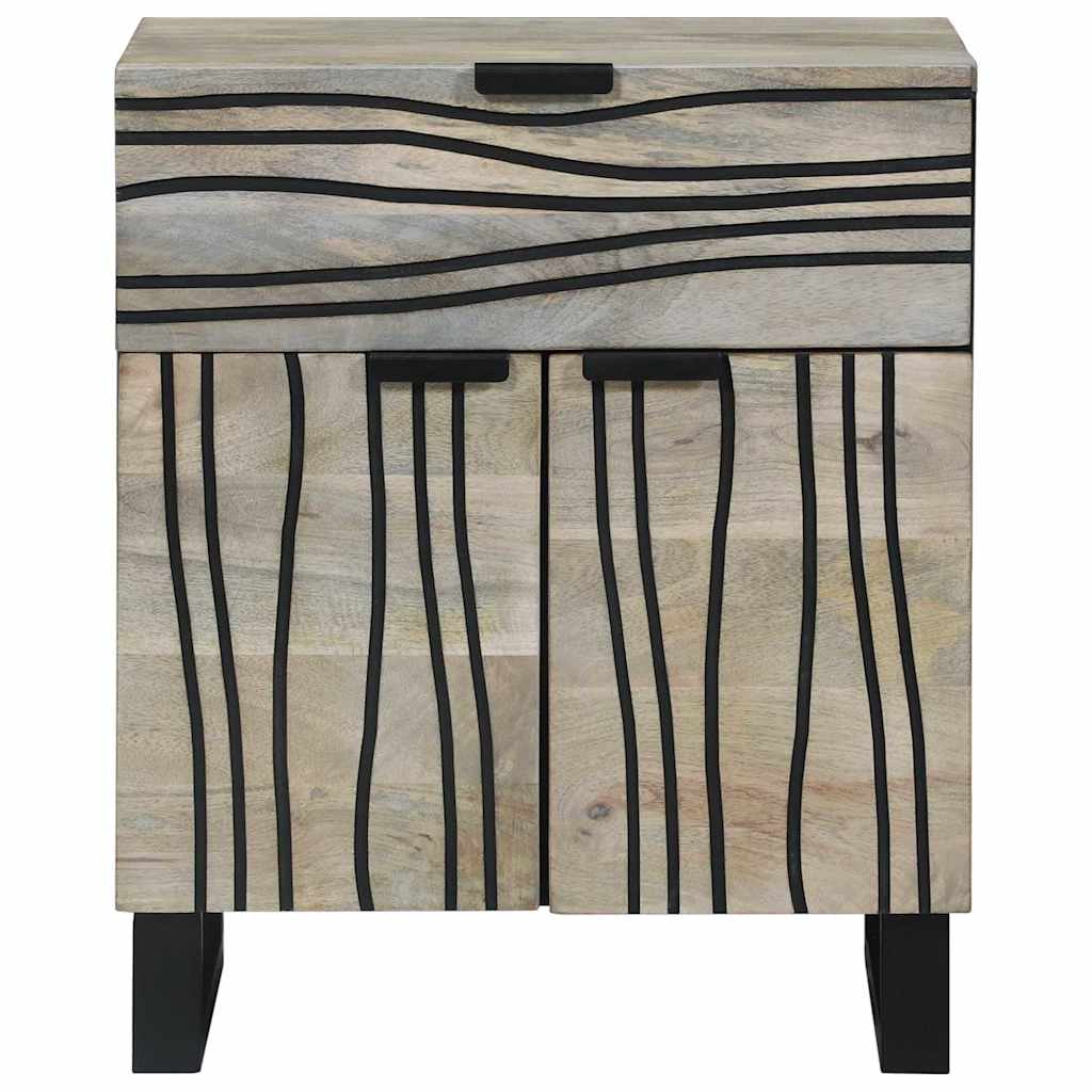 vidaXL Bedside Cabinet White 50 x 33 x 60 cm Engineered Wood 3