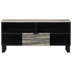 vidaXL TV Cabinet 100 x 33 x 46 cm White Engineered Wood 3