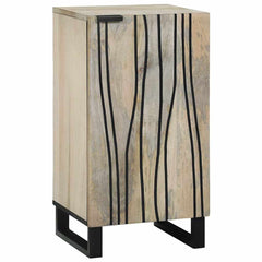 Sideboard Brown 40 x 33 x 75 cm Solid mango wood White