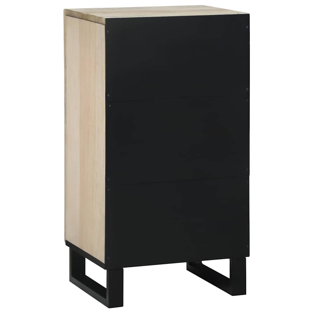 vidaXL Sideboard White 40 x 33 x 75 cm Solid mango wood 5