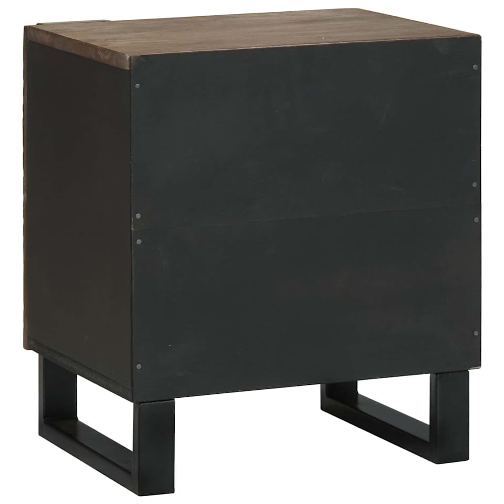 vidaXL Bedside Cabinet Walnut 40 x 33 x 46 cm Engineered Wood 5