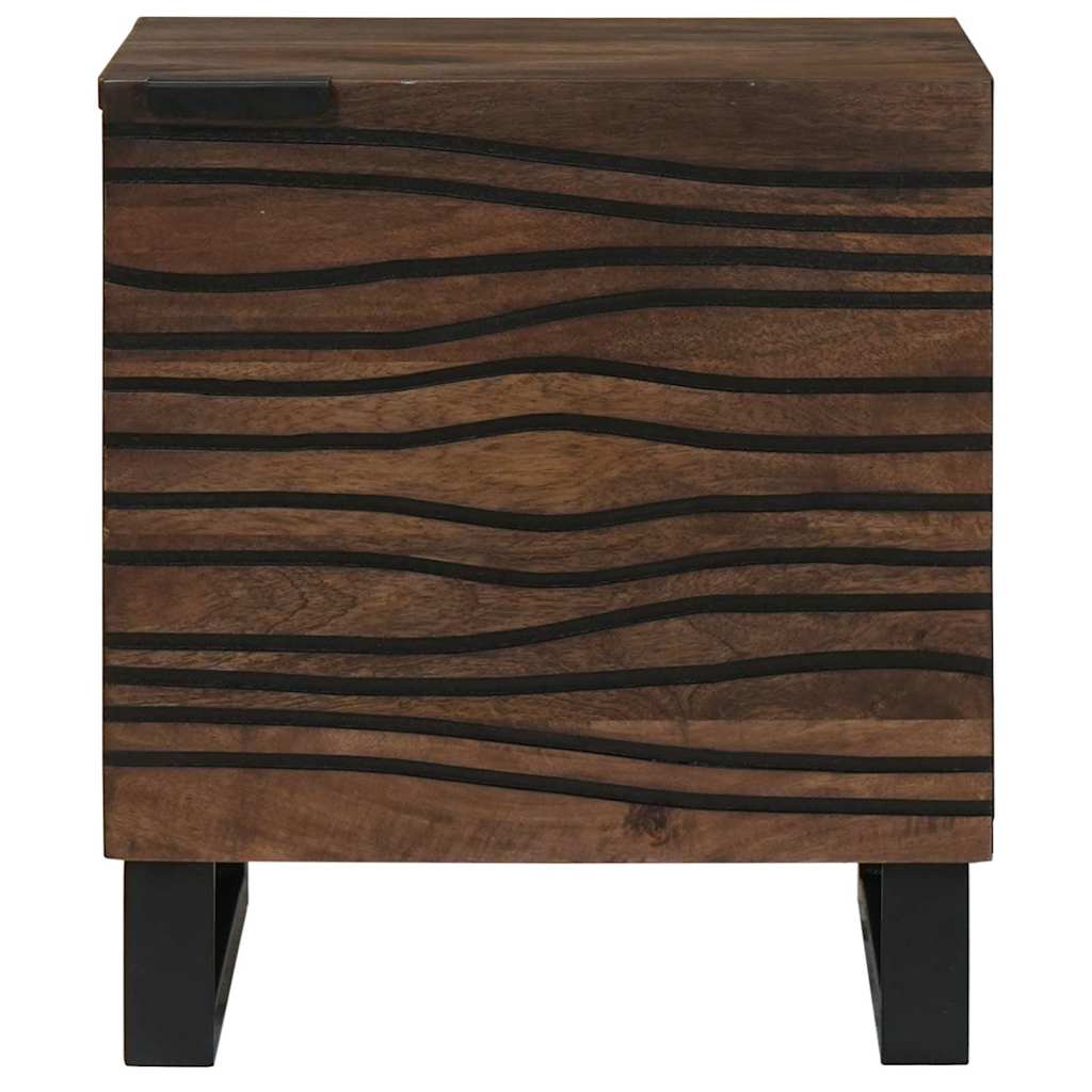 vidaXL Bedside Cabinet Walnut 40 x 33 x 46 cm Engineered Wood 3