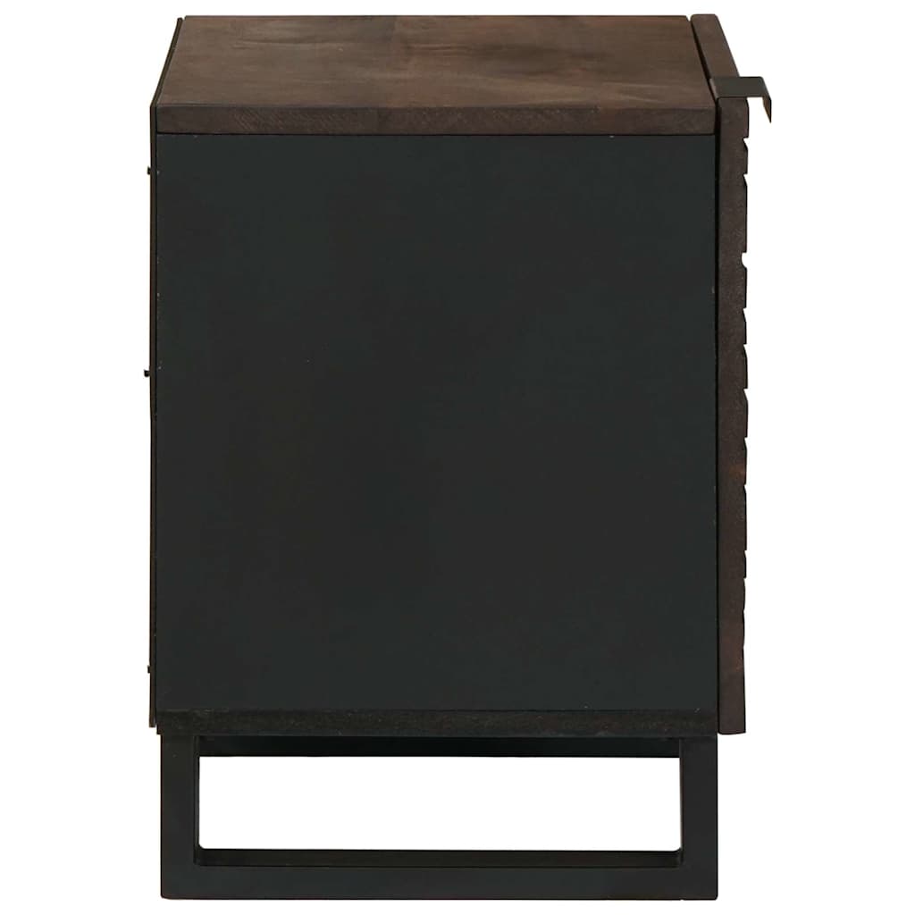 vidaXL Bedside Cabinet Walnut 40 x 33 x 46 cm Engineered Wood 4