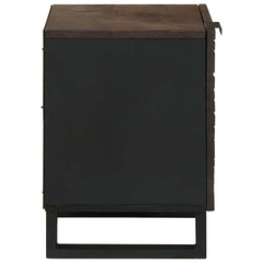 vidaXL Bedside Cabinet Walnut 40 x 33 x 46 cm Engineered Wood 4