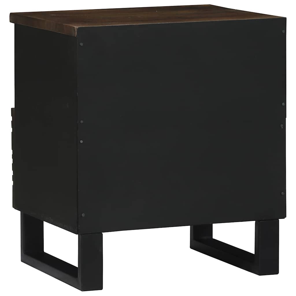 vidaXL Bedside Cabinet Walnut 40 x 33 x 46 cm Engineered Wood 5