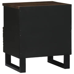 vidaXL Bedside Cabinet Walnut 40 x 33 x 46 cm Engineered Wood 5