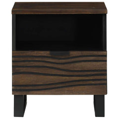 vidaXL Bedside Cabinet Walnut 40 x 33 x 46 cm Engineered Wood 3