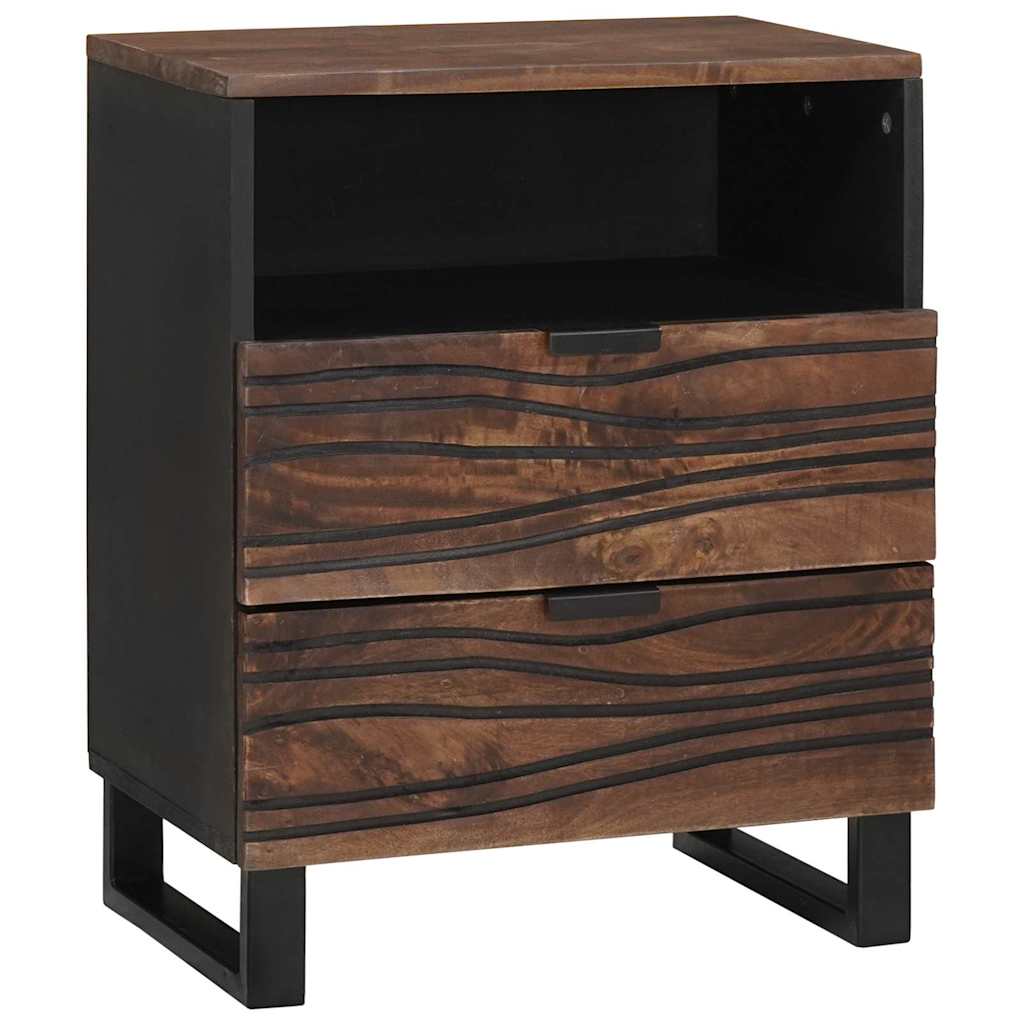 vidaXL Bedside Cabinet Walnut 50 x 33 x 62 cm Engineered Wood 1