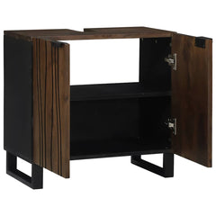 vidaXL Bathroom Sink Cabinet Walnut 62 x 33 x 58 cm Engineered Wood 3