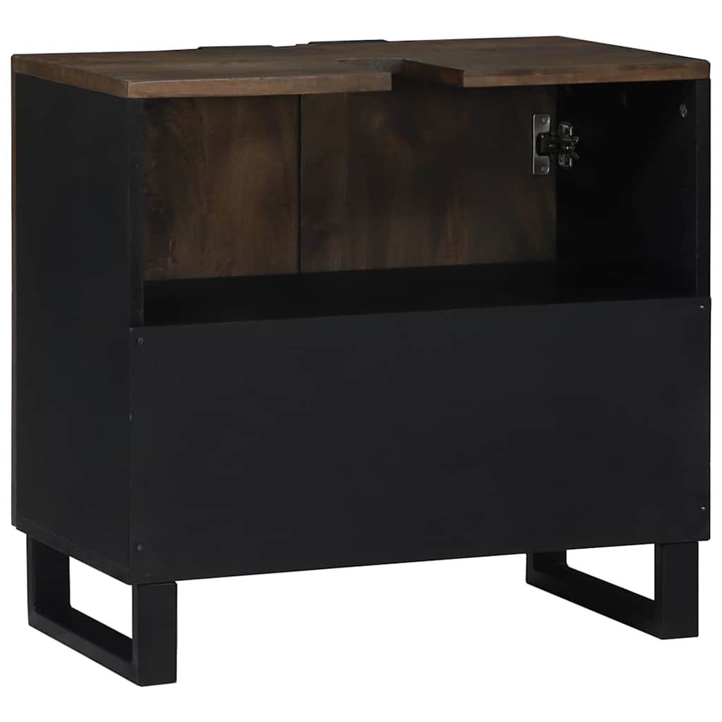 vidaXL Bathroom Sink Cabinet Walnut 62 x 33 x 58 cm Engineered Wood 6