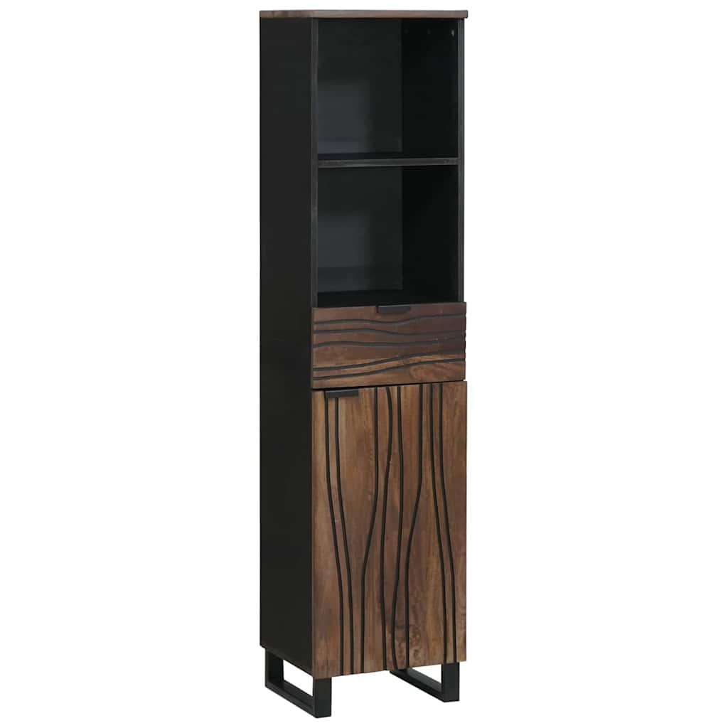 Bathroom Cabinet 38 x 33 x 160 cm Engineered Wood Walnut