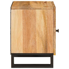 vidaXL Bedside Cabinet Natural 40 x 33 x 46 cm 4
