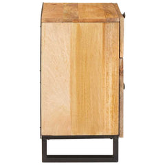 vidaXL Bedside Cabinet Natural 50 x 33 x 60 cm Solid Mango Wood 4